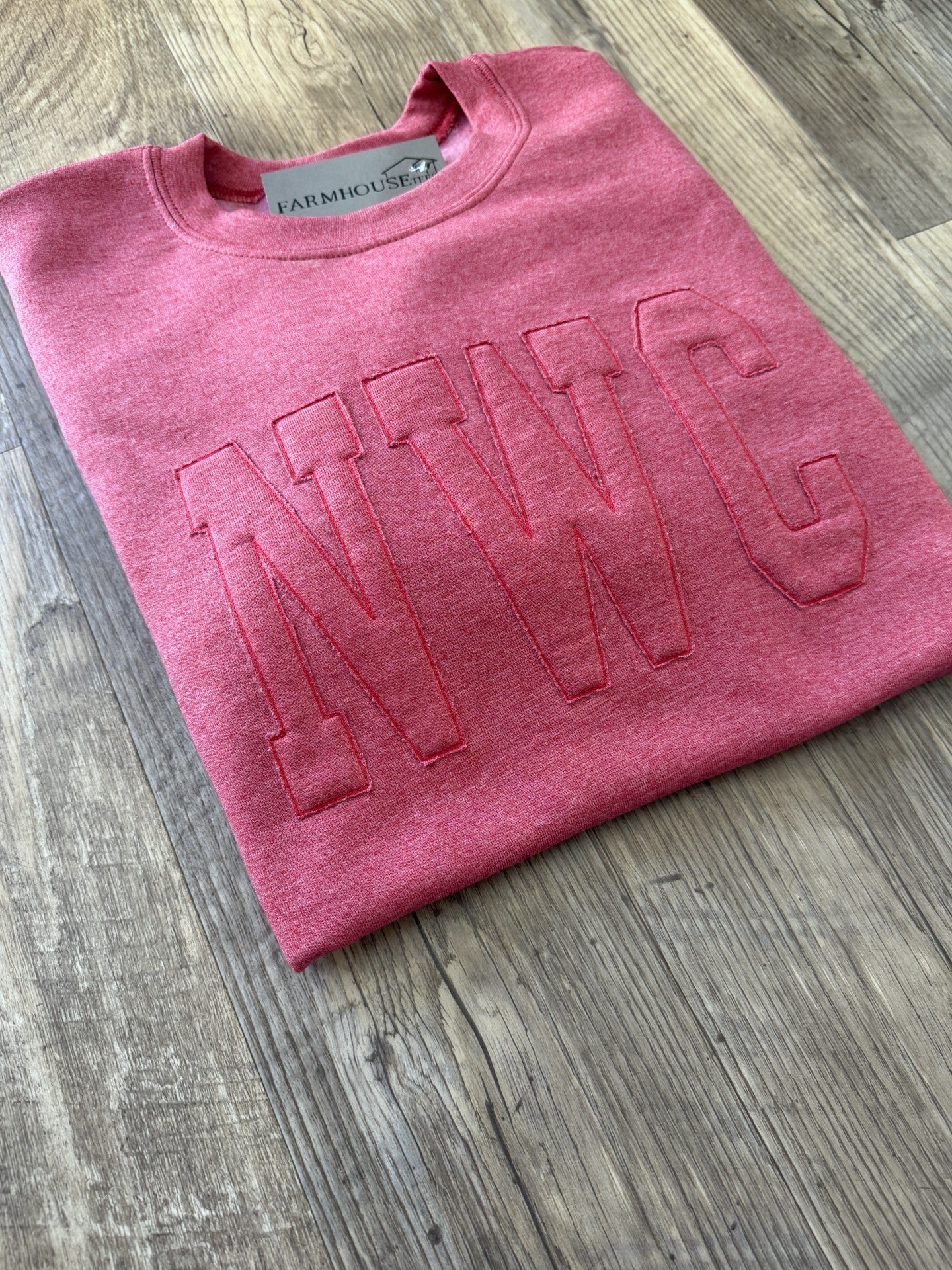 Custom Farm Wife Sweatshirt – Personalized Appliqué Crewneck for Rural Moms