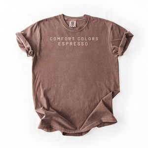 Brown t-shirt on a white background