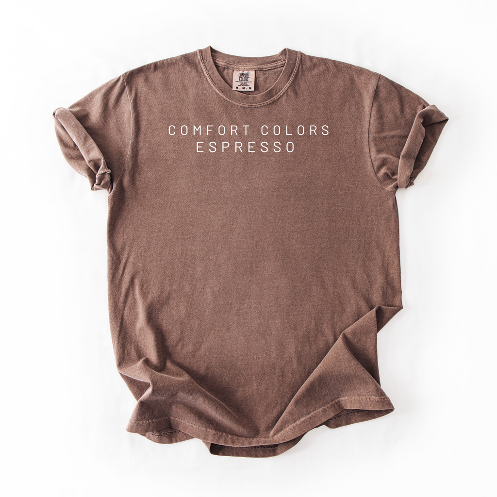 Brown t-shirt on a white background