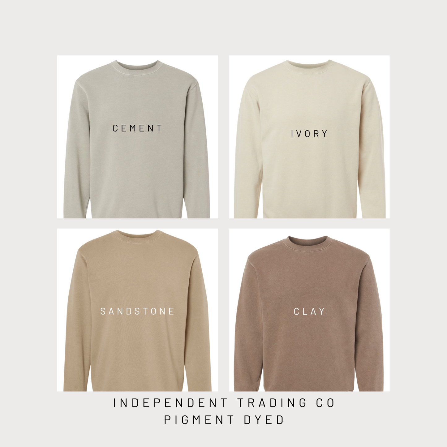 Barbwire and Windmill Flag Embroidered Crewneck- (shown is ash grey)