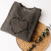 Heart Barb Wire Embroidered