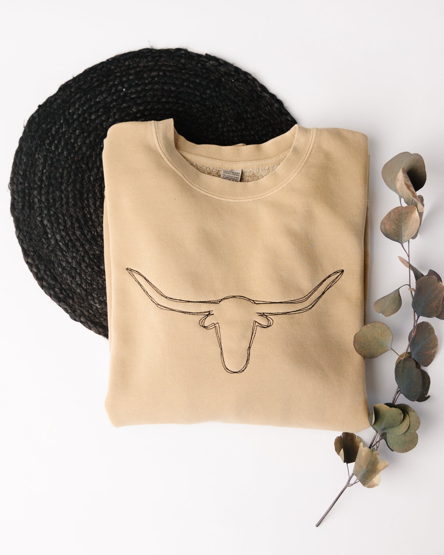 Longhorn Embroidered Crewneck