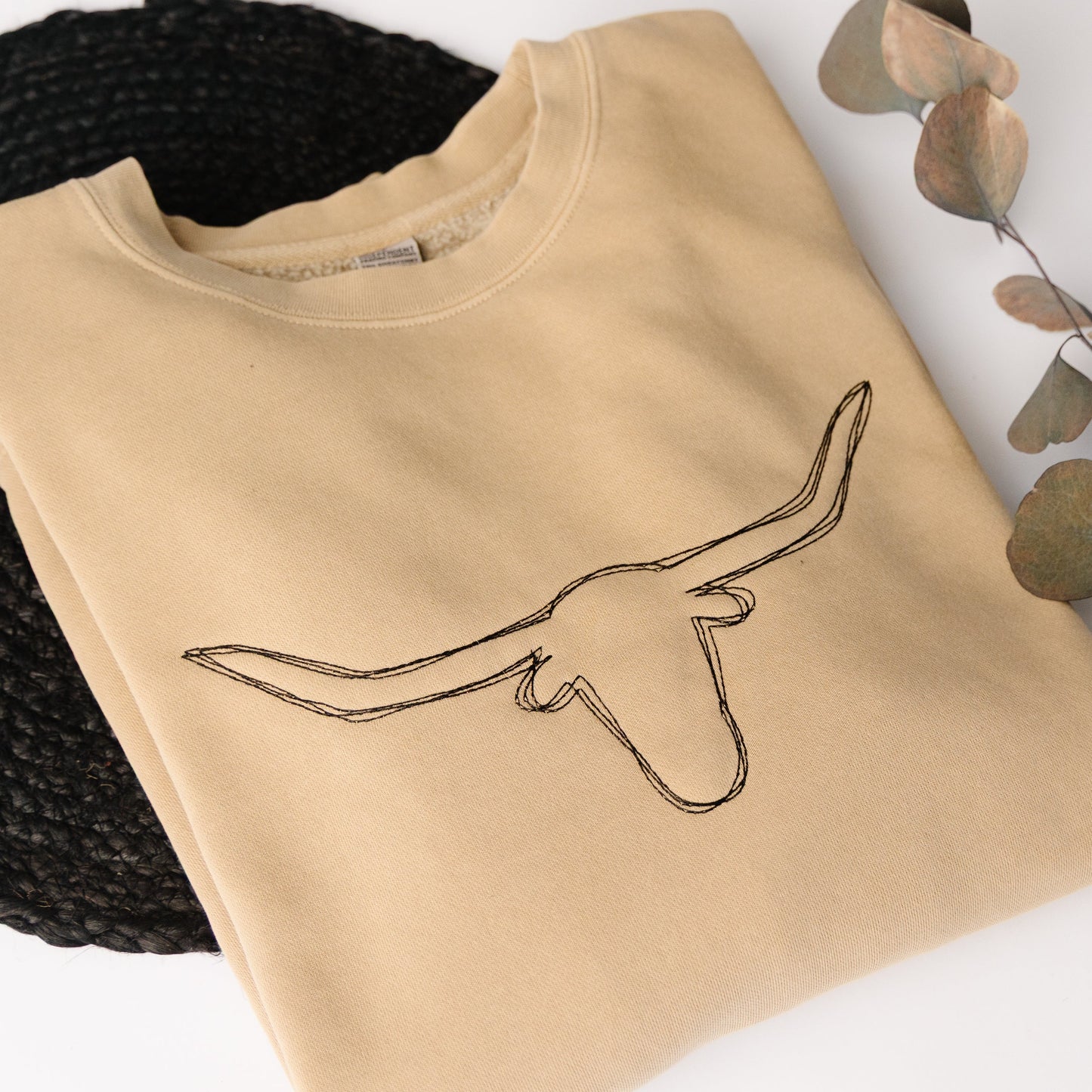Longhorn Embroidered Crewneck
